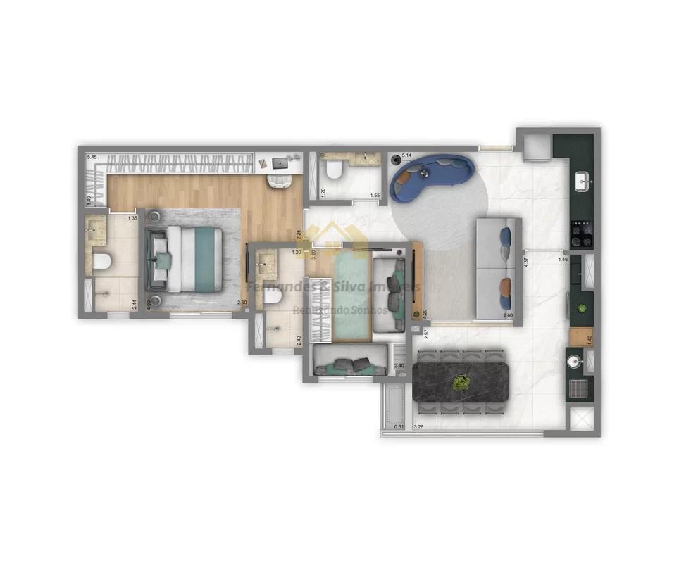 Apartamento 74m