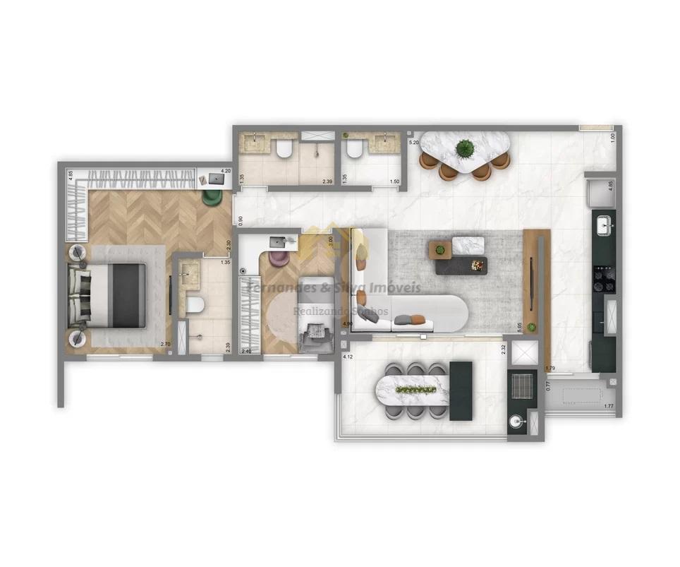 Apartamento 90m